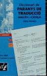 Diccionari de paranys de traducció anglès-català, de Allué | portada del libro