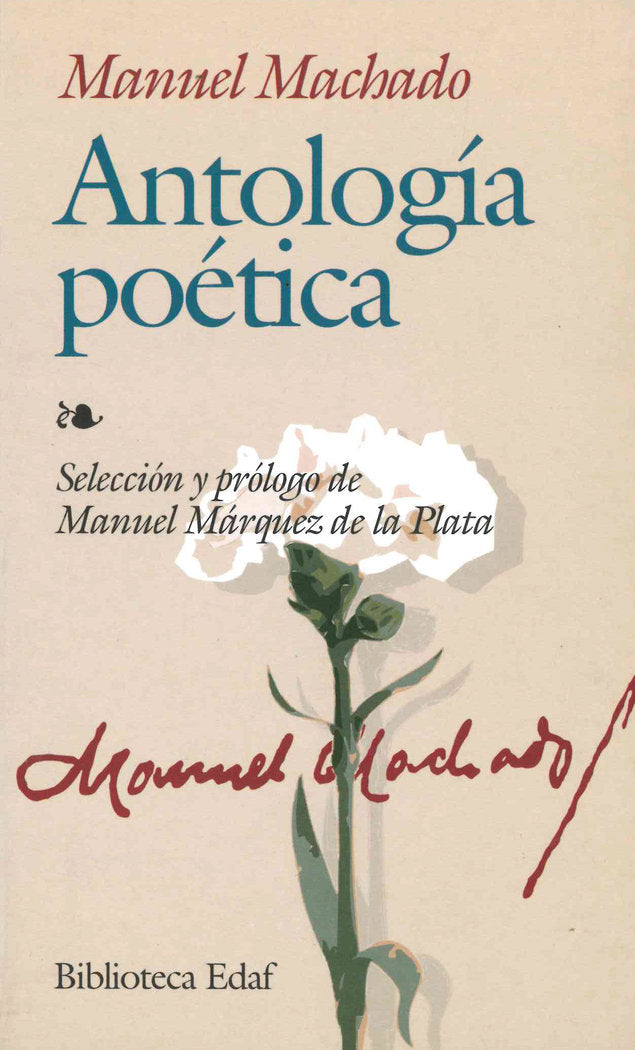 Antología poética, de Machado, Manuel | portada del libro