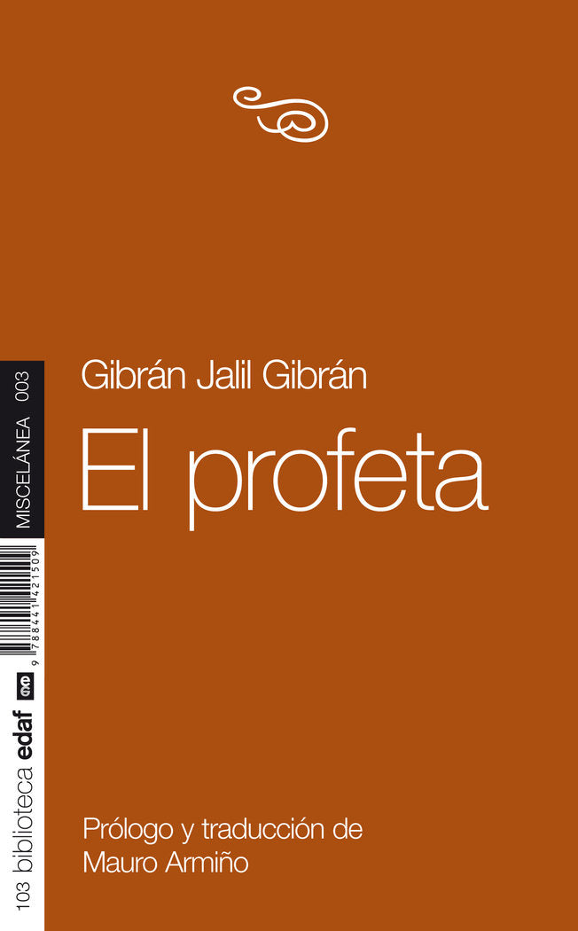 El Profeta, de Jalil Gibrán, Gibrán | portada del libro