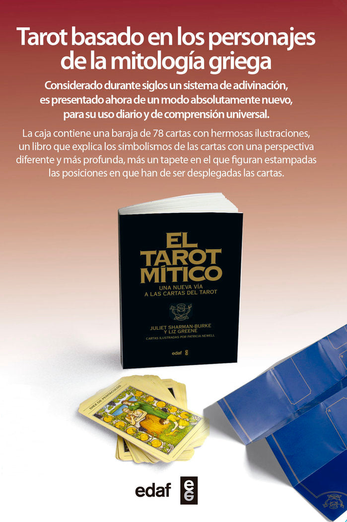 El tarot mítico (Libro y cartas), de Juliet Sharman | portada del libro