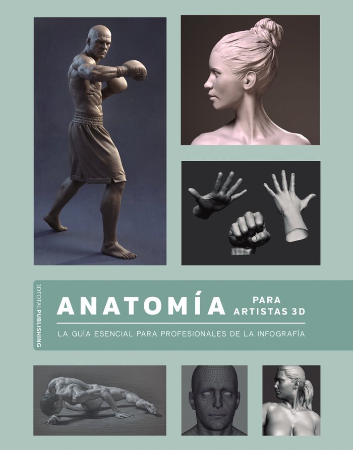Anatomía para artistas 3D, de 3DTOTALPUBLISHING | portada del libro