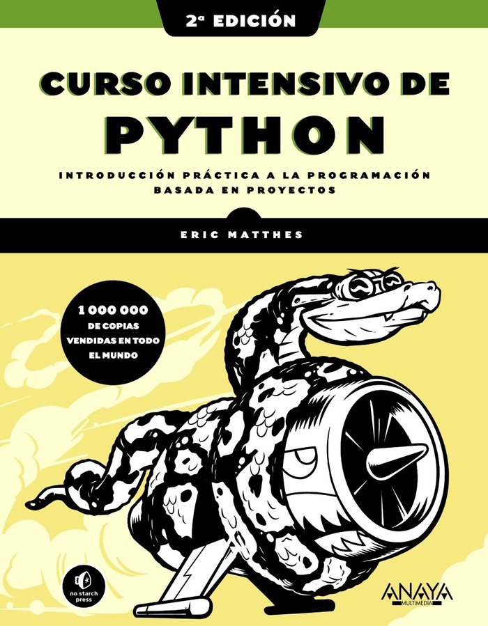 Curso intensivo de Python, 2ª edición, de Matthes, Eric | portada del libro