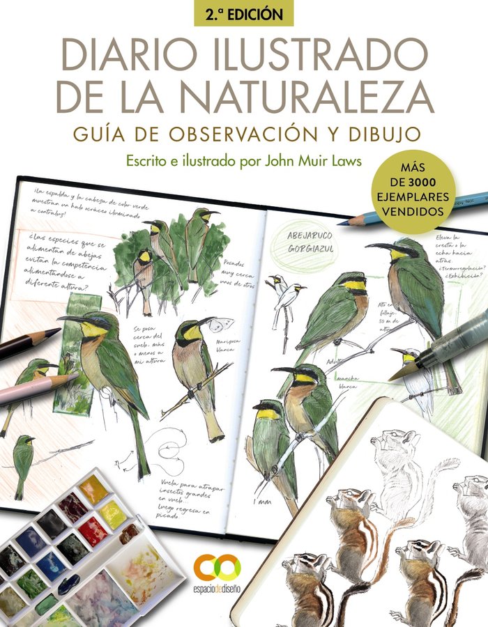 DIARIO ILUSTRADO DE LA NATURALEZA GUIA DE OBSERVACION Y DIB, de MUIR LAWS, JOHN | portada del libro