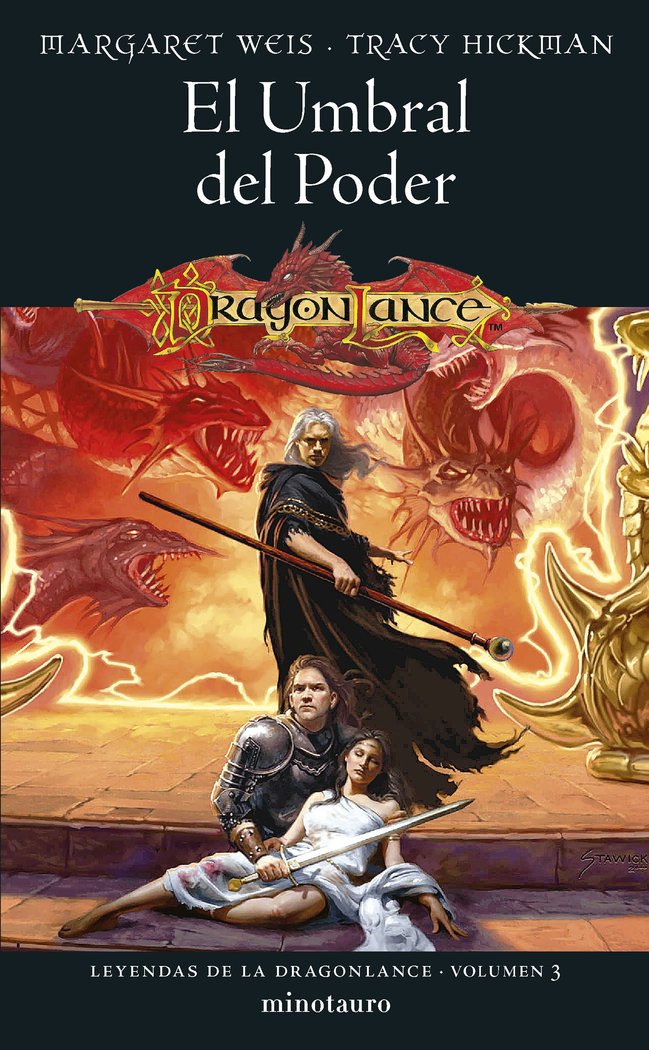 LEYENDAS DE LA DRAGONLANCE 3 EL UMBRAL DEL PODER, de MARGARET WEIS | portada del libro