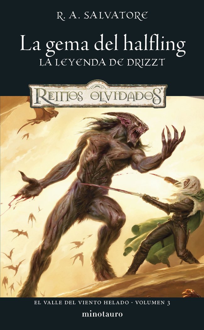 EL VALLE DEL VIENTO HELADO 3 LA GEMA DEL HALFLING, de R. A. SALVATORE | portada del libro