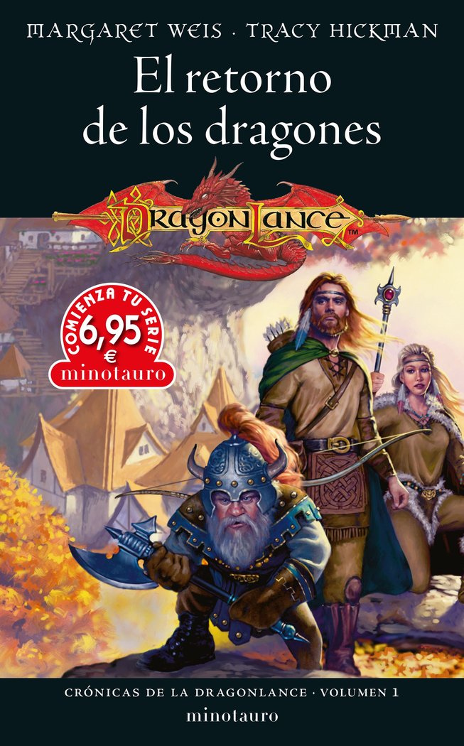 CTS CRONICAS DE LA DRAGONLANCE Nº 01 EL RETORNO DE LOS DRAGONES, de WEIS#TRACY HICKMAN | portada del libro
