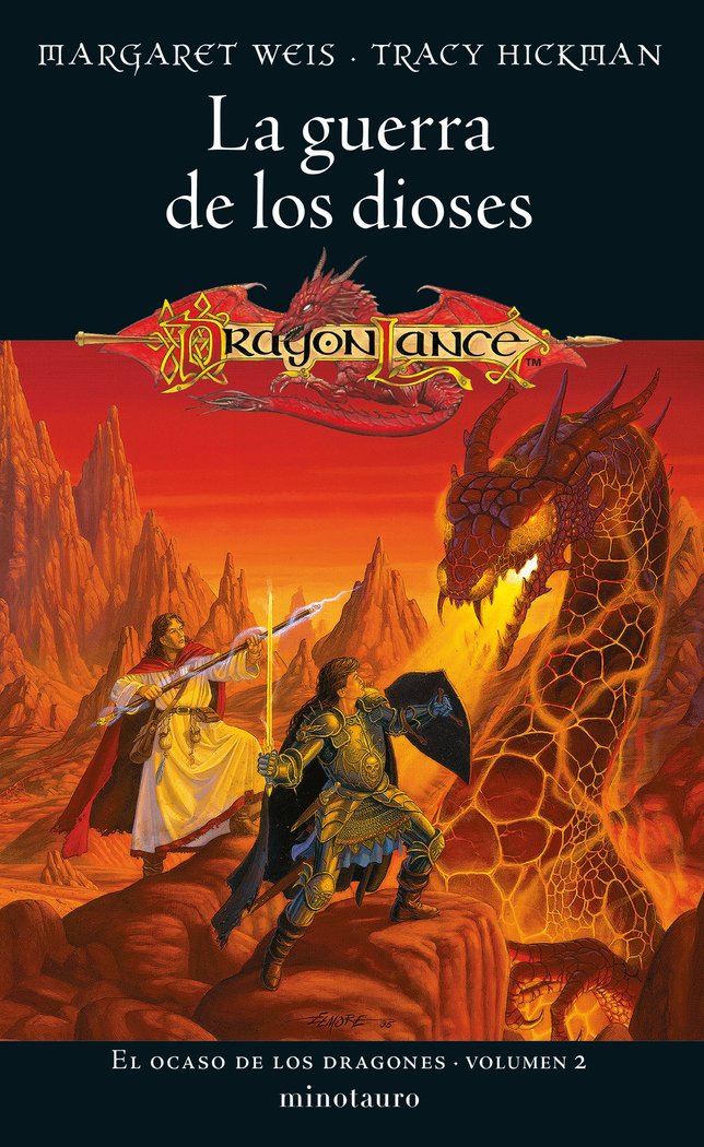 EL OCASO DE LOS DRAGONES Nº 2/2 LA GUERRA DE LOS D, de MARGARET WEIS | portada del libro