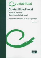 Contabilidad local. Modelo normal de contabilidad local, de Varios autores | portada del libro
