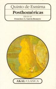POSTHOMERICAS, de Quinto de Esmirna | portada del libro