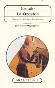 ORESTEA, de Esquilo | portada del libro