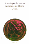ANTOLOGIA DE TEXTOS JURIDICOS DE ROMA, de Varios autores | portada del libro
