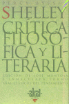 CRITICA FILOSOFICA Y LITERARIA, de Shelley | portada del libro