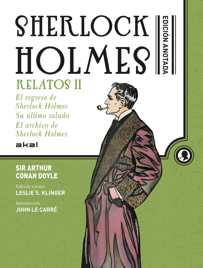 SHERLOCK HOLMES ANOTADO - RELATOS II, de Conan Doyle | portada del libro