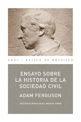 ENSAYO SOBRE LA HISTORIA DE LA SOCIEDAD CIVIL, de Ferguson | portada del libro