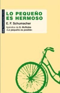 LO PEQUEÑO ES HERMOSO, de Schumacher | portada del libro