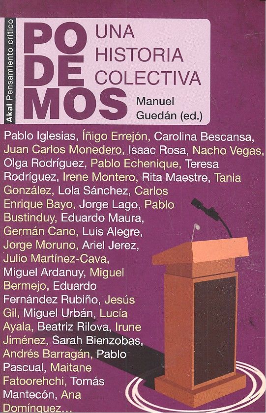 PODEMOS. UNA HISTORIA COLECTIVA, de Varios autores | portada del libro