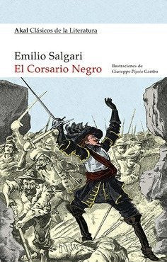 CORSARIO NEGRO (CLASICOS DE LA LITERATURA), de Salgari | portada del libro