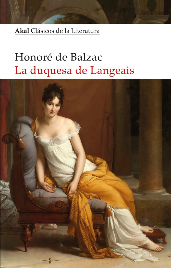 DUQUESA DE LANGEAIS, de HONORE DE BALZAC | portada del libro