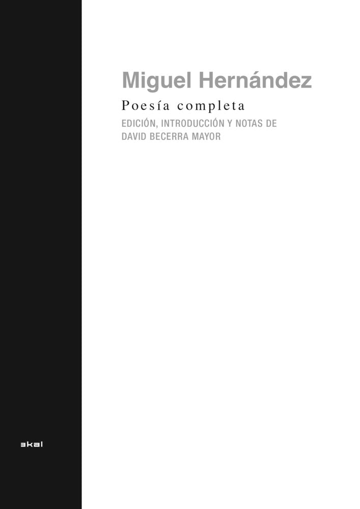 MIGUEL HERNANDEZ. POESIA COMPLETA, de HERNANDEZ | portada del libro