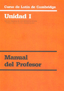 Curso de Latín de Cambridge Libro del Profesor Unidad I, de Varios autores | portada del libro