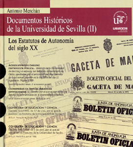 DOCUMENTOS HISTORICOS UNIVERSIDAD SEVILLA II, de MERCHAN,A. | portada del libro
