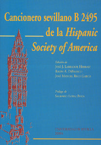CANCIONERO SEVILLANO B 2495, de LABRADOR,J. | portada del libro