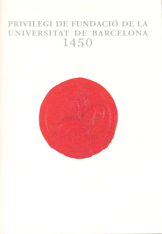 Carpeta Alfons el Magnànim (Privilegi de Fundació de la UB-1450. Butlla), de Universitat de Barcelona | portada del libro
