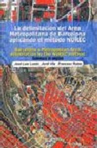 La delimitación del Área Metropolitana de Barcelona aplicando el método NUREC, de Rubio Barceló | portada del libro