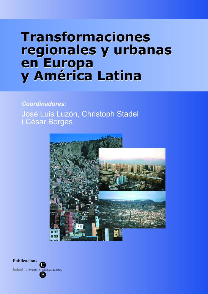 Transformaciones regionales y urbanas en Europa y América Latina, de Borges | portada del libro