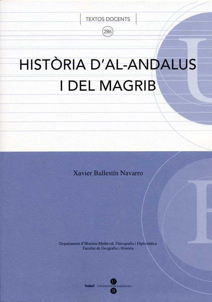 Història d'Al-Andalus i del Magrib, de Ballestín Navarro | portada del libro