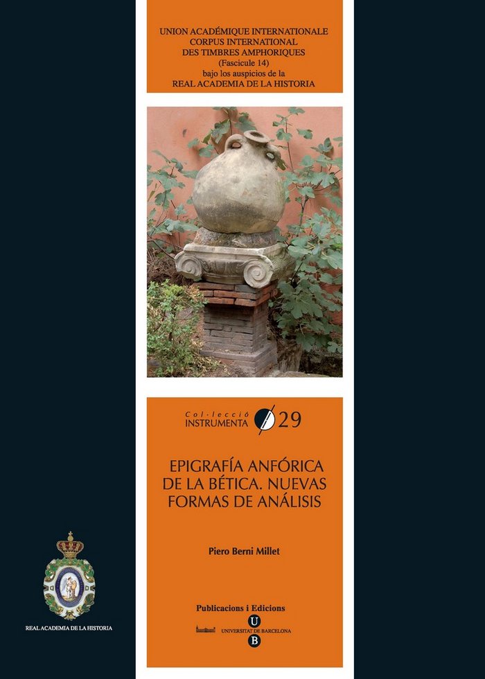 Epigrafía anfórica de la Bética. Nuevas formas de análisis, de Berni Millet | portada del libro