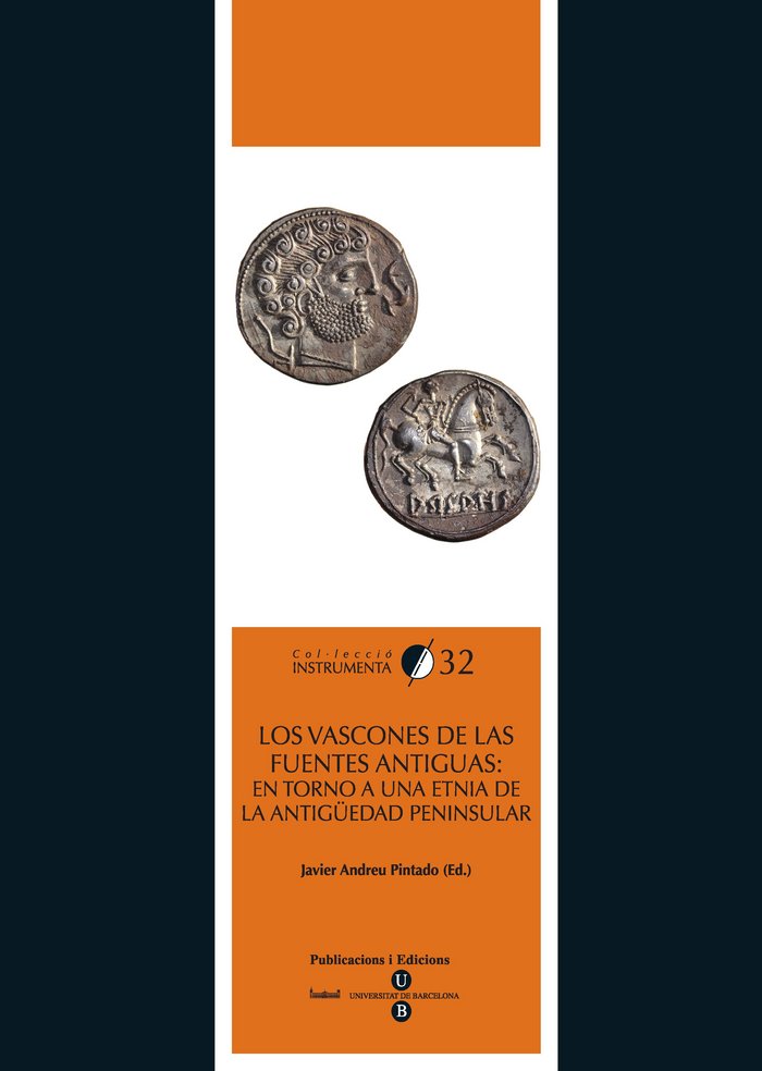 Los vascones de las fuentes antiguas: en torno a una etnia de la antigüedad peninsular, de Andreu Pintado | portada del libro