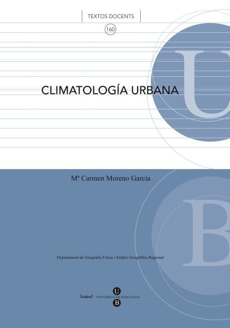 Climatología urbana, de Moreno García | portada del libro