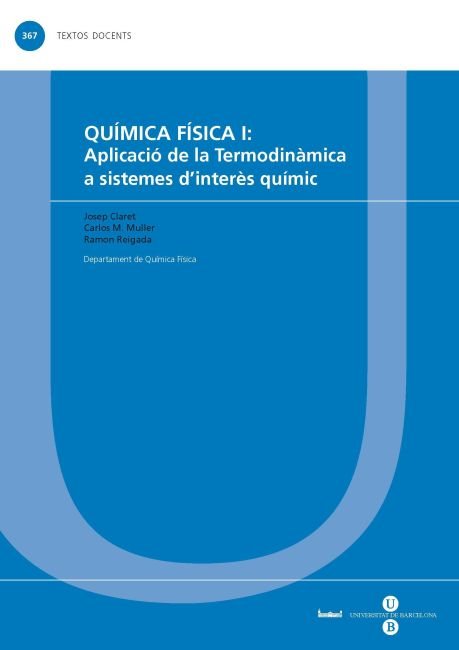 QUIMICA FISICA I, de CLARET BONET, JOSEP | portada del libro
