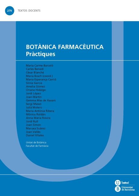 Botànica farmacèutica. Pràctiques, de Bosch i Daniel | portada del libro