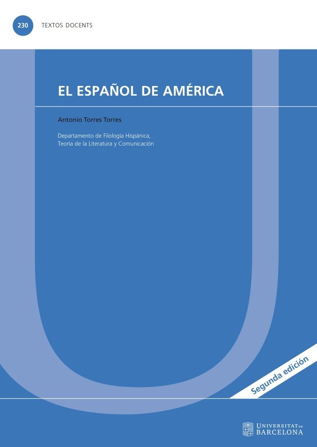 El español de América, de Torres Torres | portada del libro
