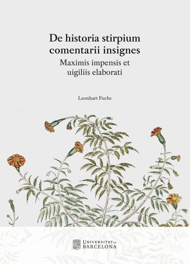 De historia stirpium comentarii insignes, de Leonhart Fuchs | portada del libro