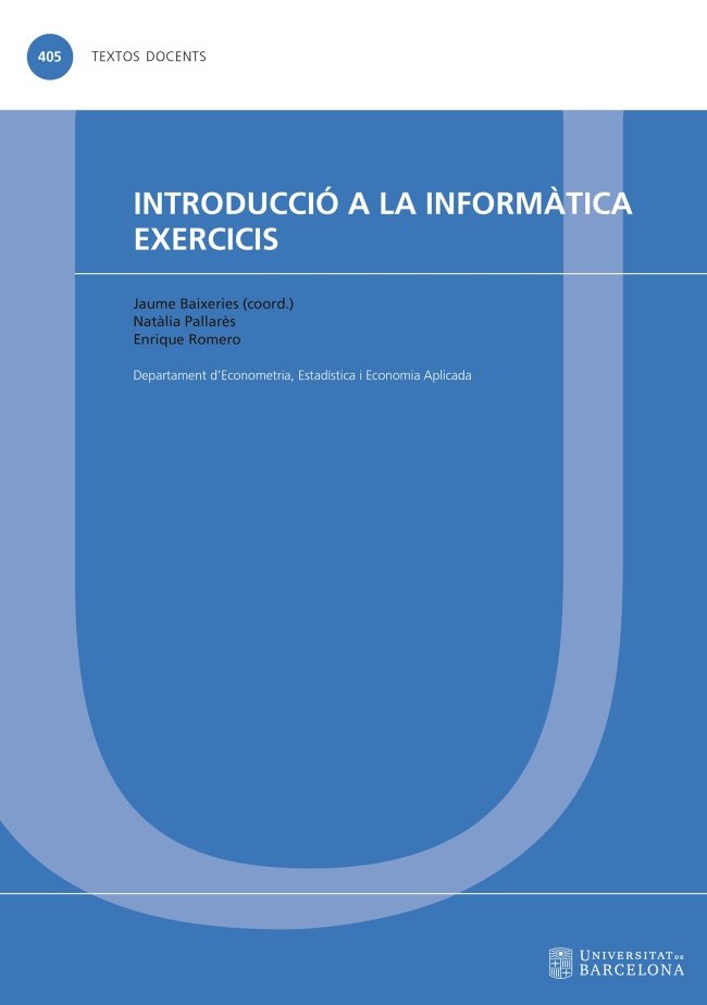 Introducció a la informàtica. Exercicis, de Varios autores | portada del libro