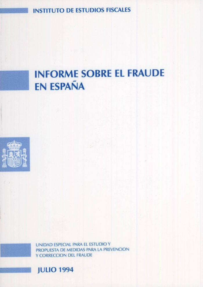 Informe sobre el fraude en España ( julio 1994 ) | portada del libro