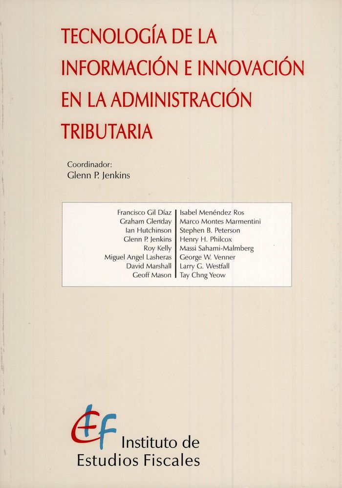 Tecnología de la información e innovación en la administración tributaria, de Varios autores | portada del libro