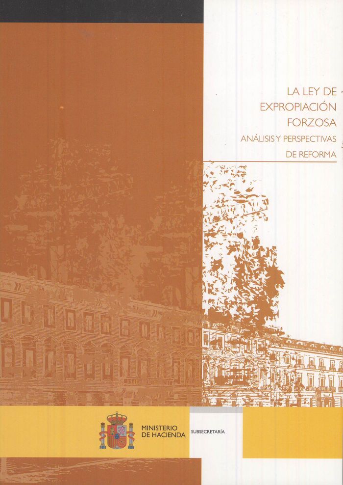 La ley de expropiación forzosa. Análisis y perspectivas de reforma | portada del libro