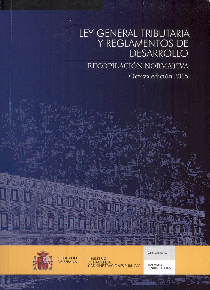 LEY GENERAL TRIBUTARIA REGLAM.DESARROLLO. 8ED ED.BOLSILLO, de VVAA | portada del libro