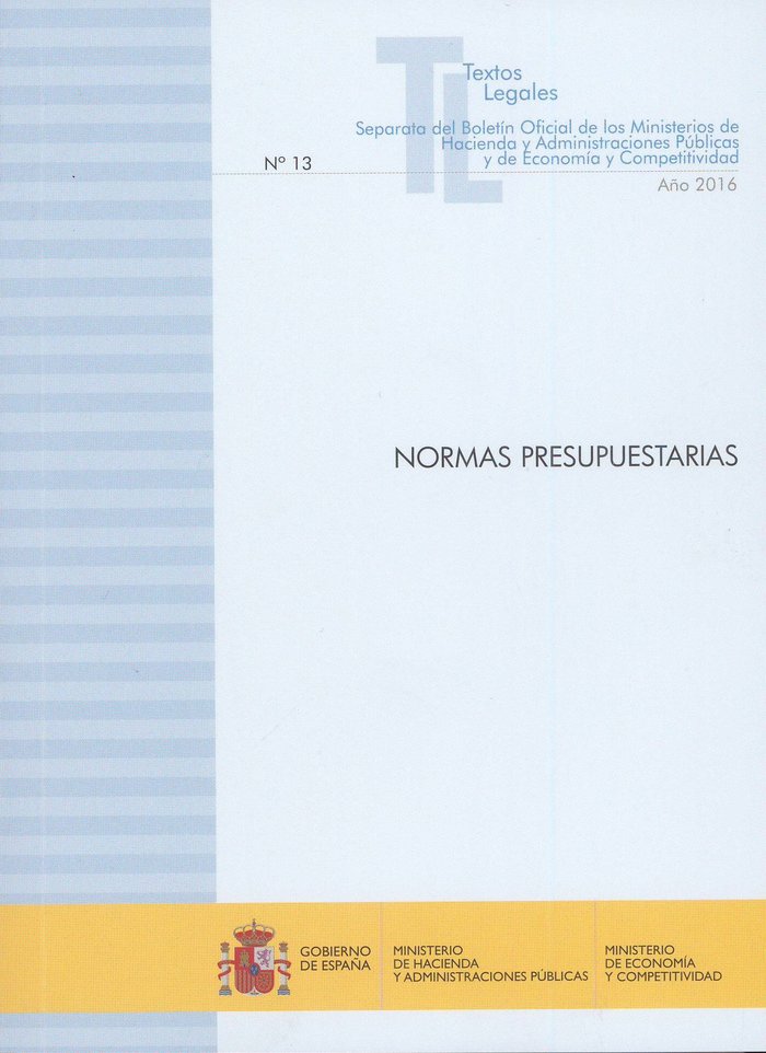 Normas presupuestarias | portada del libro