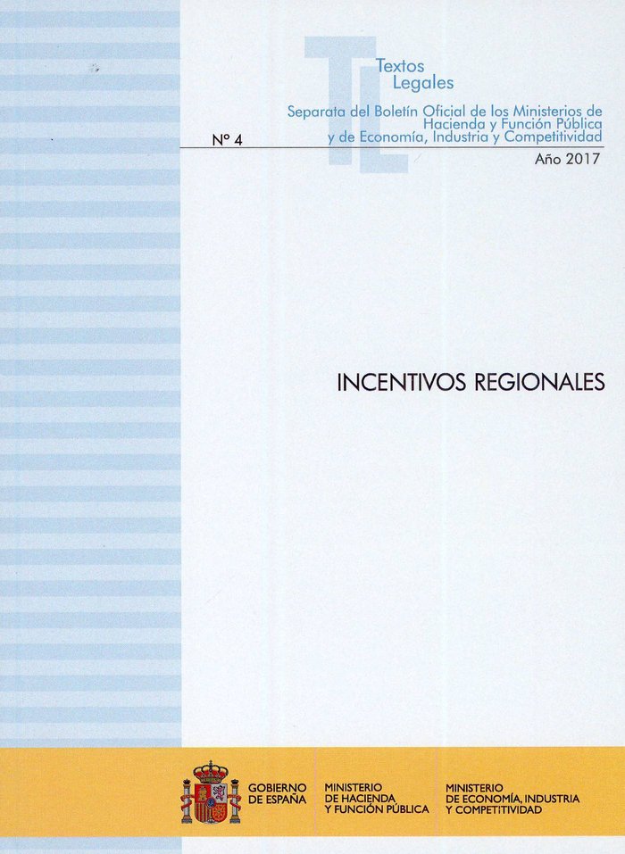 Incentivos regionales | portada del libro