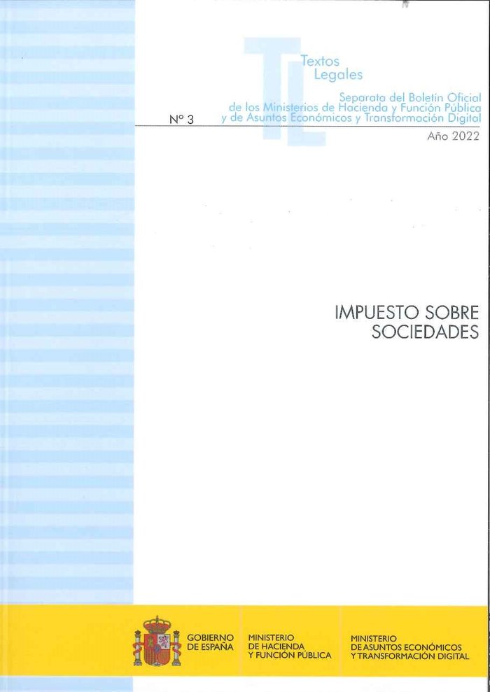 IMPUESTO SOBRE SOCIEDADES 2022 | portada del libro