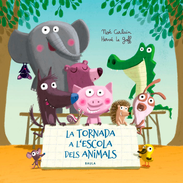 La tornada a l'escola dels animals, de Carlain, Noé | portada del libro