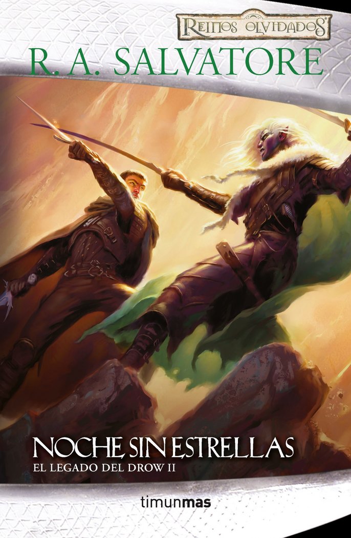 El Legado del Drow nº 02/04 Noche sin estrellas, de Salvatore | portada del libro