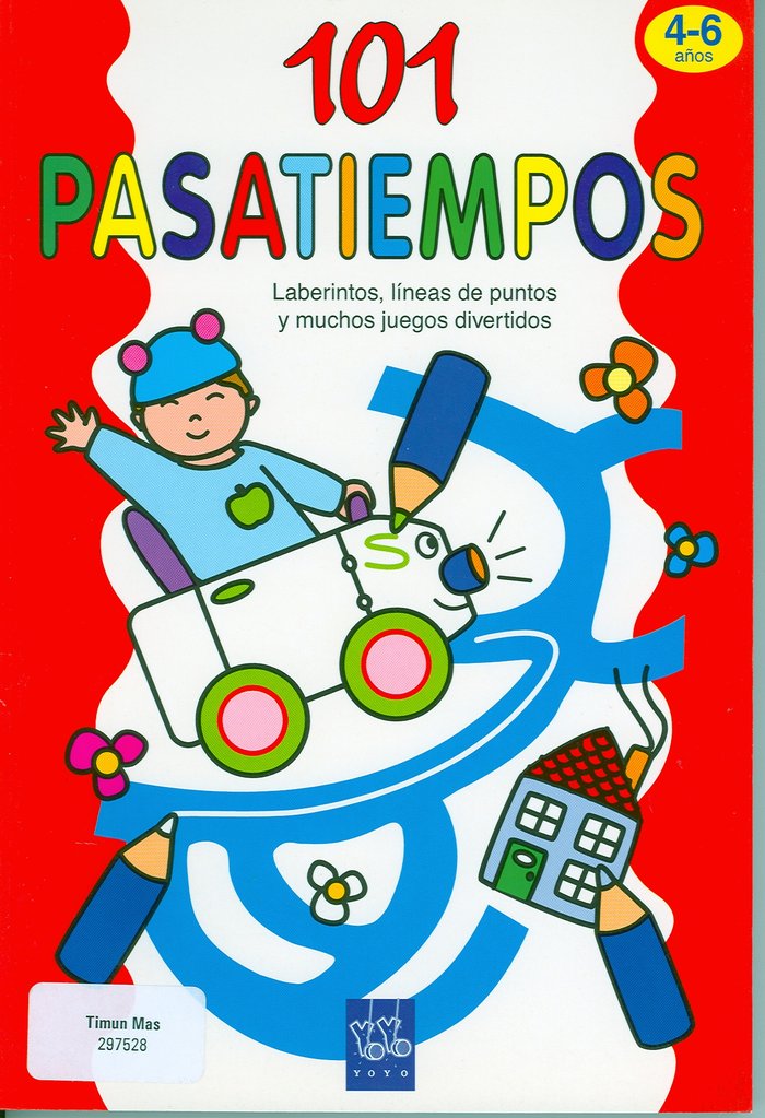 101 pasatiempos, de YOYO | portada del libro