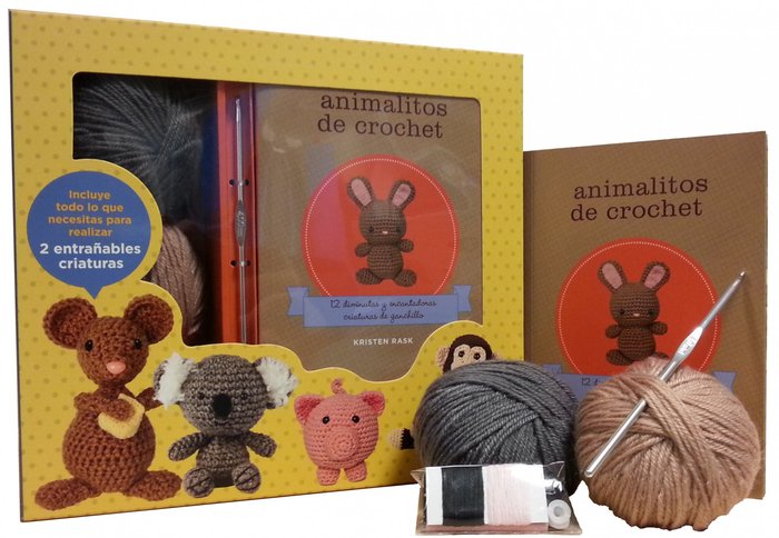 Kit Animalitos de crochet, de Rask | portada del libro