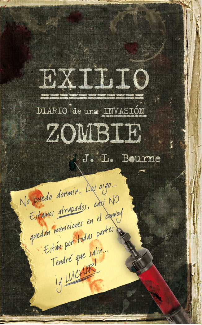 Exilio. Diario de una invasión zombie, de Bourne | portada del libro